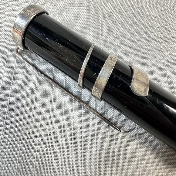 Antique Victorian Onyx Mourning Brooch Pin - Picture 5 of 10